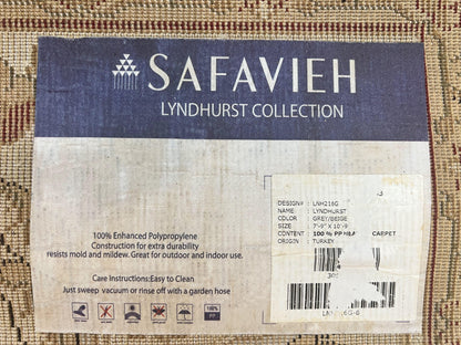Safavieh Rug 8x11, Lyndhurst Collection, Indoor Outdoor Rug, Floral Allover Oriental Carpet - Nuvé