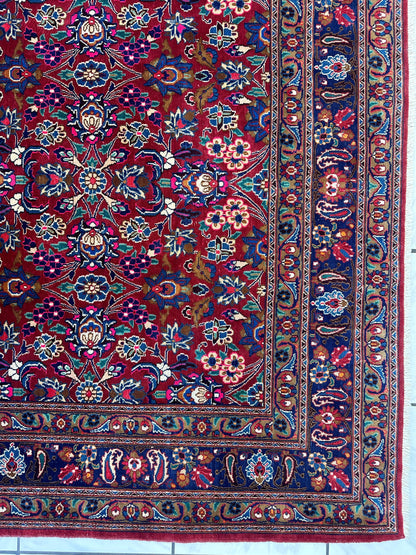 Persian Mashhad I Fine Allover Rug Wool 7 x 10 - Nuvé