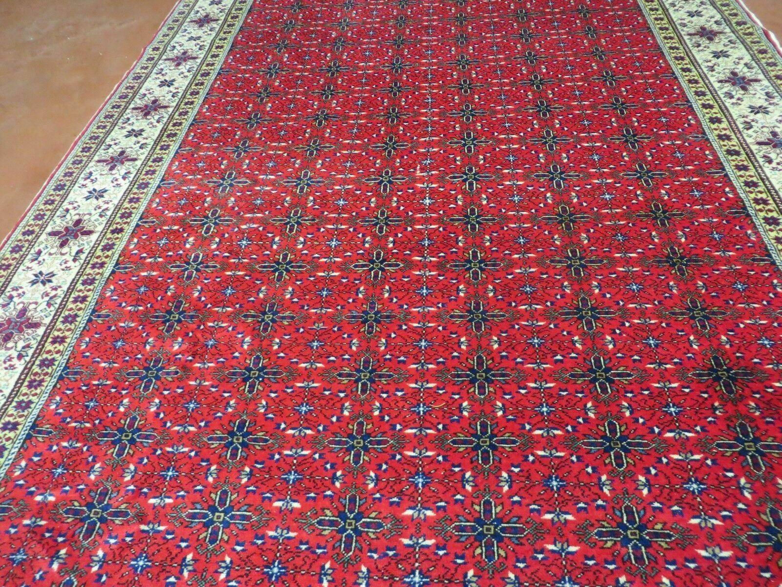 6' X 10' Vintage Handmade Turkish Sevas Kayseri Wool Rug Carpet Nice - Nuvé