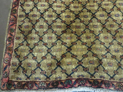 4' X 6' Handmade Indian Allover Wool Rug Camel Hair Color #119