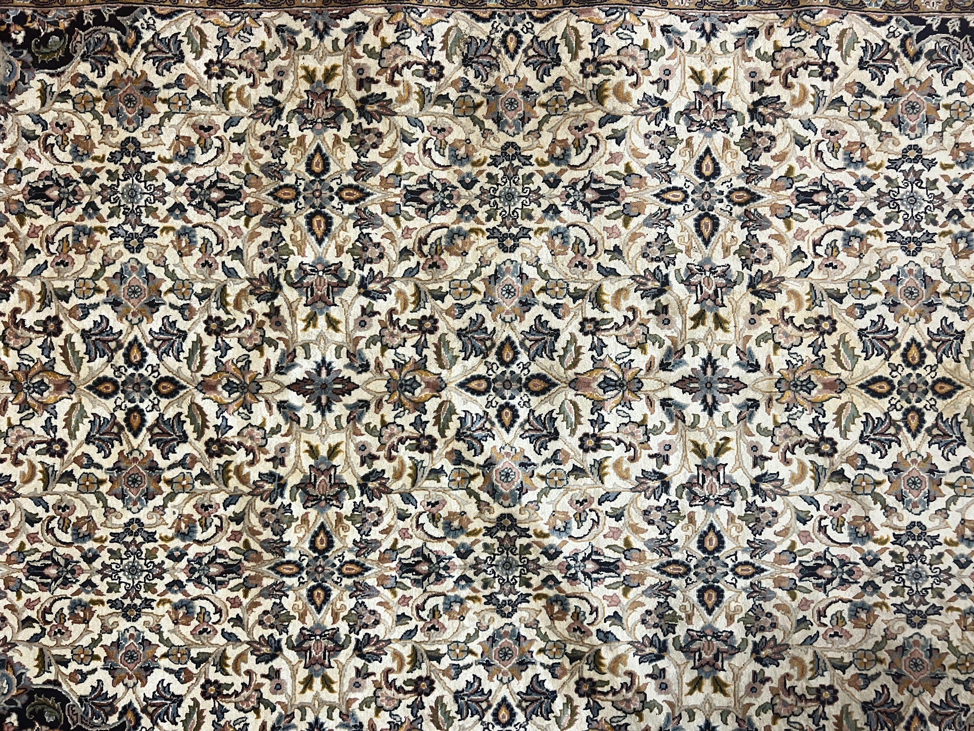 Pak Persian Rug 5x8, Handmade Wool Oriental Carpet, Vintage Rug, Floral Allover, Very Fine 320 KPSI - Nuvé