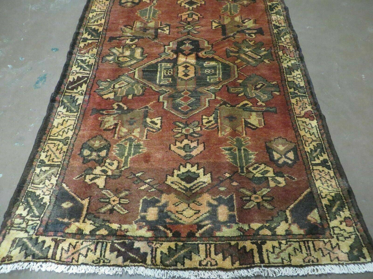 4' X 6' Antique 1920 Handmade Turkish Wool Rug Veg Dye Nice