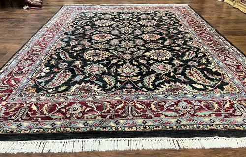 Indo Persian Rug 8x10, Nourison Carpet, Floral, Hand Knotted Vintage Wool Rug - Nuvé