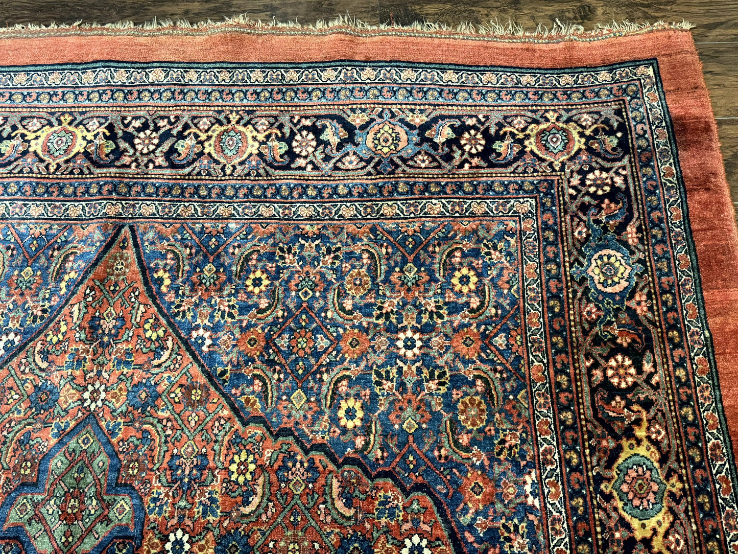Antique Persian Bijar Rug 7x15 - Nuvé