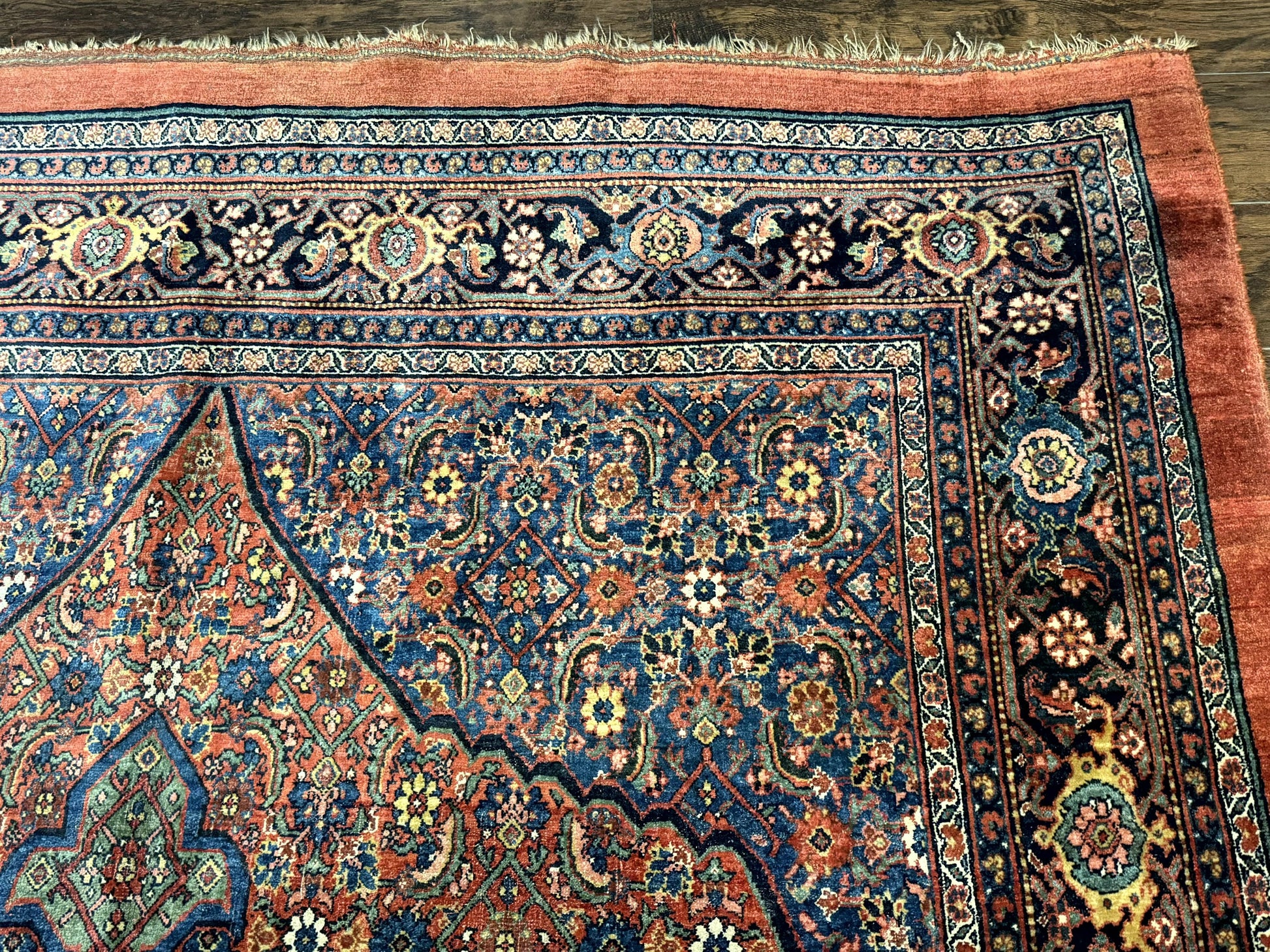 Antique Persian Bijar Rug 7x15 - Nuvé