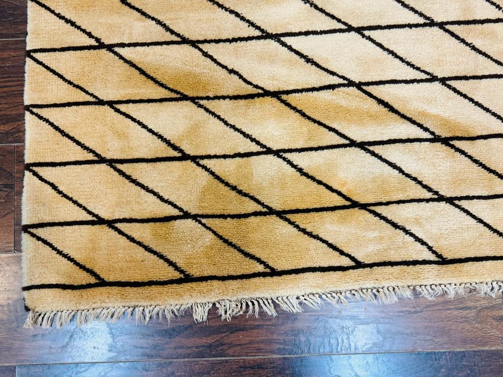 German Rug 7x10, Vintage Handmade Carpet, Contemporary - Nuvé