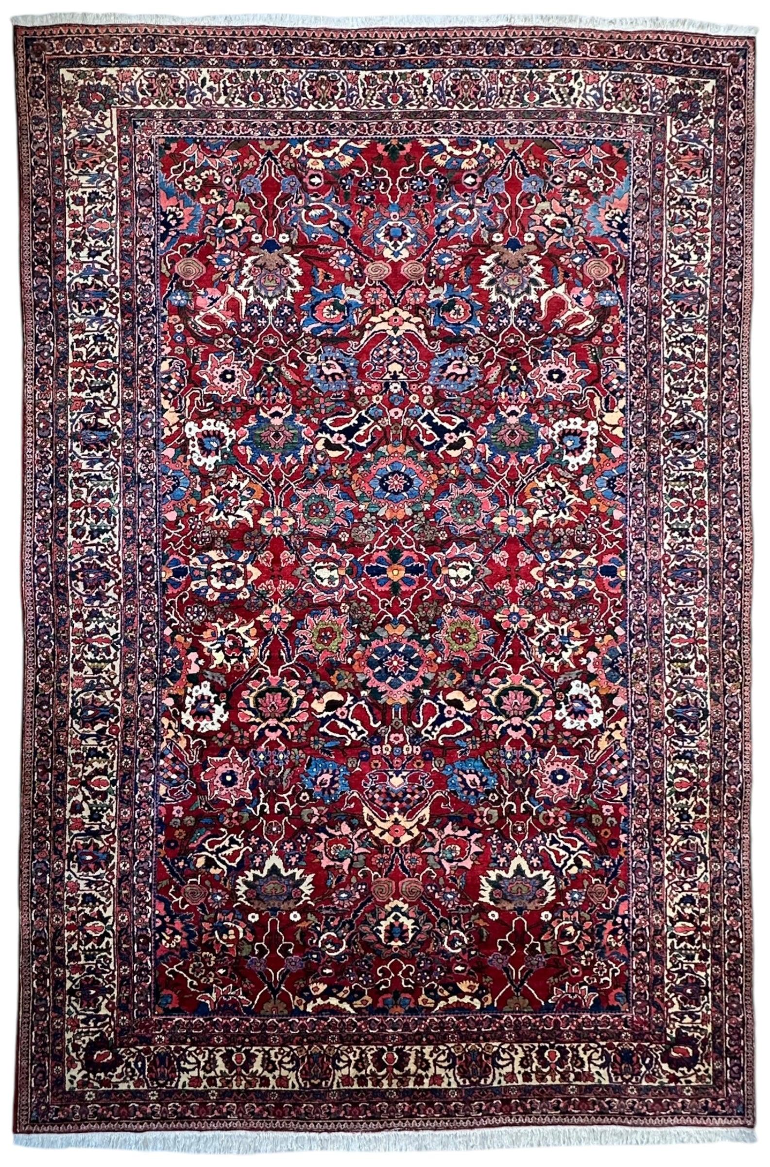 Antique Persian Bakhtiari Rug – Timeless Masterpiece 8'6" x 13'2" - Nuvé