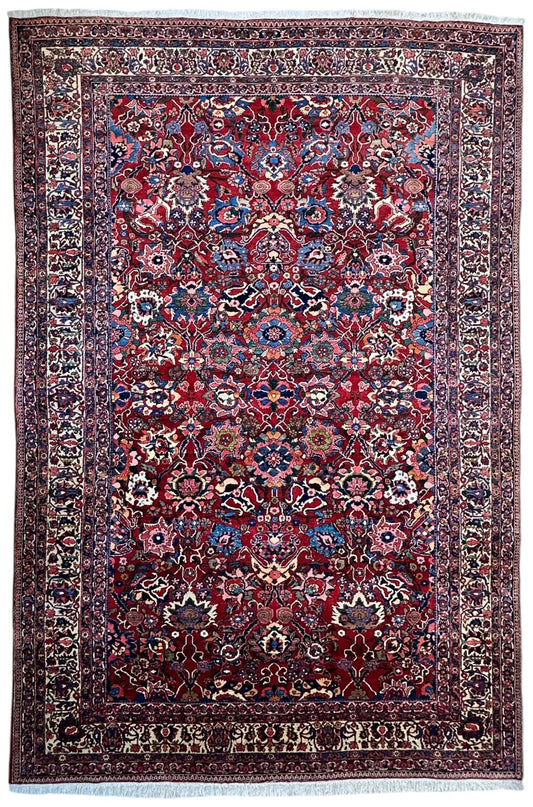 Antique Persian Bakhtiari Rug – Timeless Masterpiece 8'6" x 13'2" - Nuvé