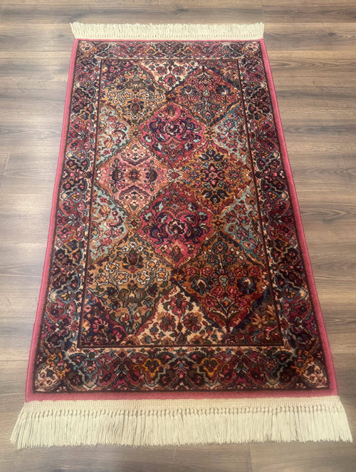 Karastan Rug 3x5 Multicolor Panel Kirman #717, Original 700 Series, Wool Pile, Discontinued - Nuvé