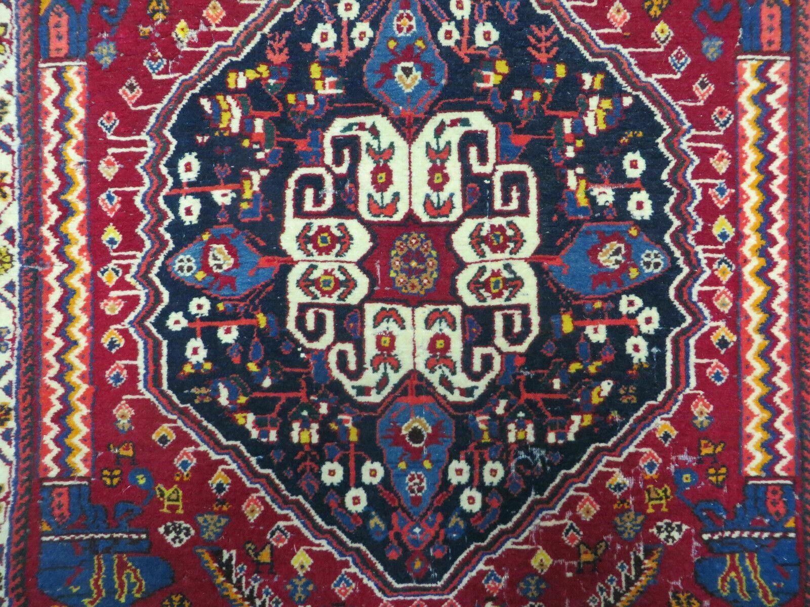 2'X 4' Antique Handmade Turkish Floral Oriental Wool Rug Pillow Case Cushion - Nuvé