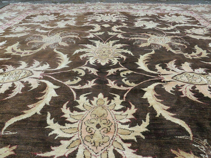 13' X 16' Vintage Handmade Peshawar Oushak Wool Rug Carpet Nice - Nuvé
