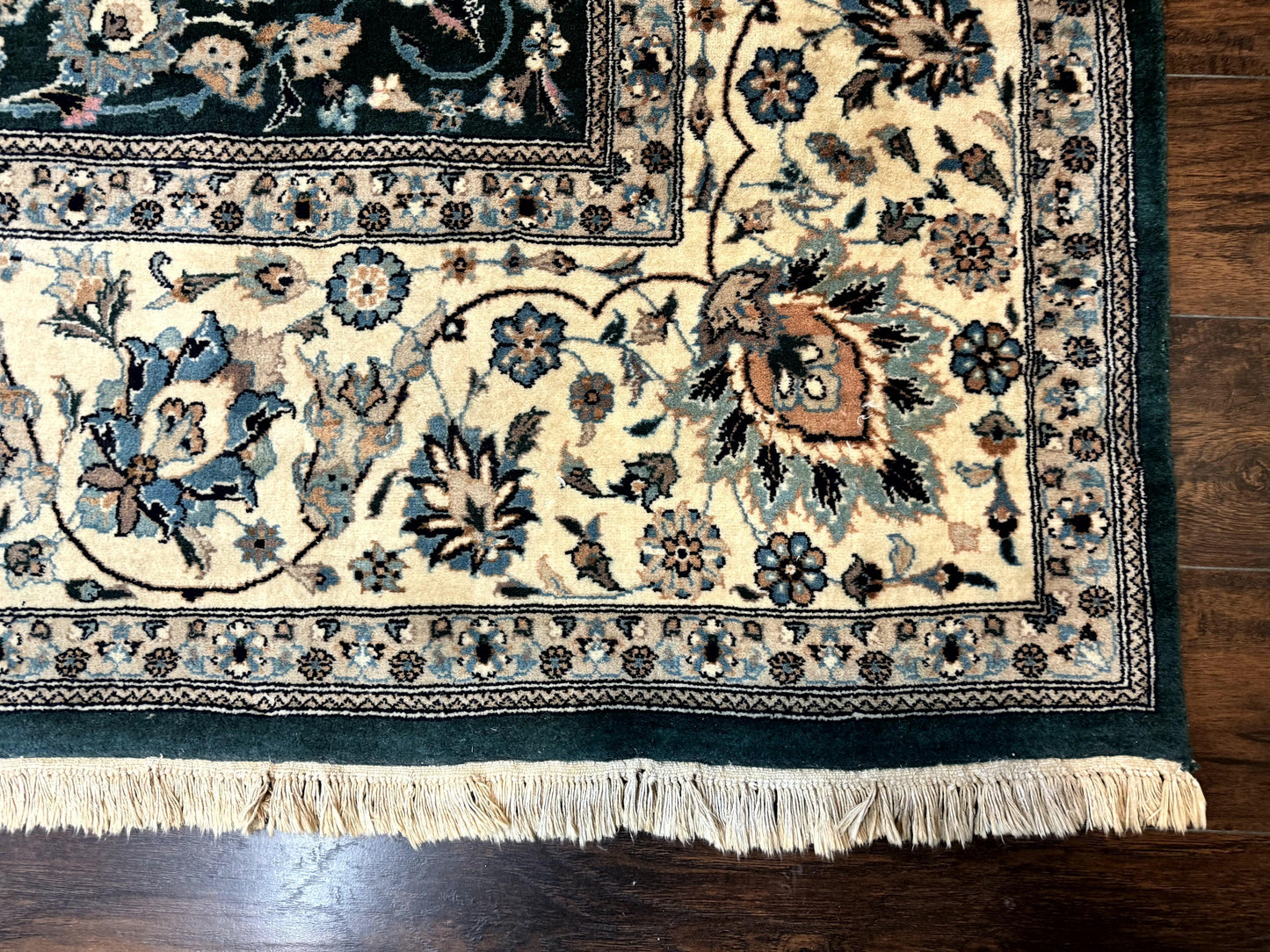 Pak Persian Rug 9x12, Dark Green, Floral Allover - Nuvé