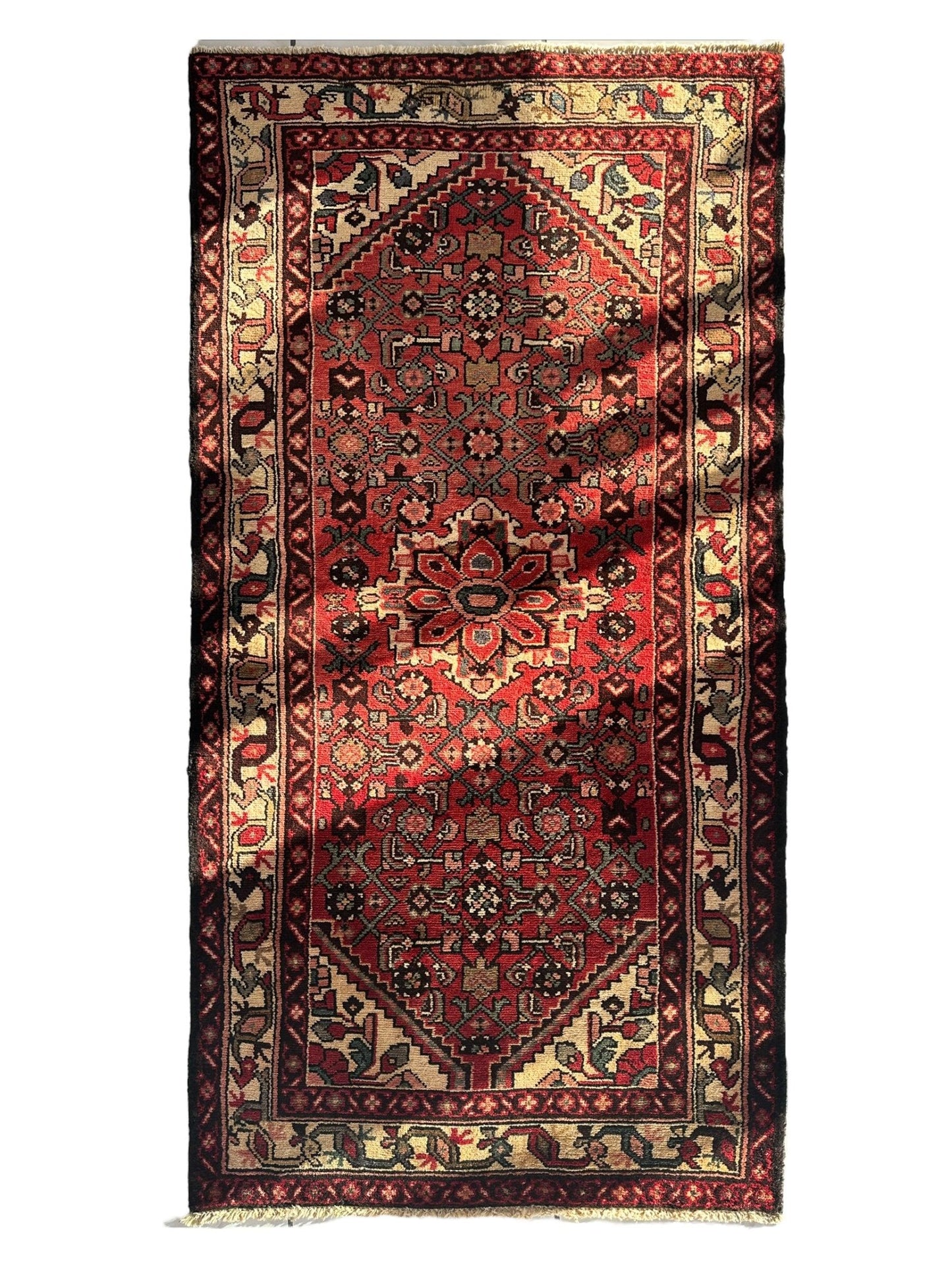 Vintage Persian Hamadan Rug 3’7” x 6’8” - Nuvé