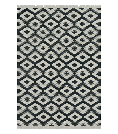 4' X 6' Hand Woven Wool Rug Contemporary Kilim Dhurrie Modern Oriental Area Rug