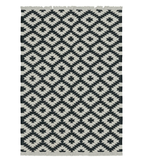 4' X 6' Hand Woven Wool Rug Contemporary Kilim Dhurrie Modern Oriental Area Rug