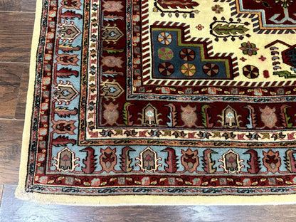Turkish Kazak Rug 6x9, Geometric Medallions - Nuvé