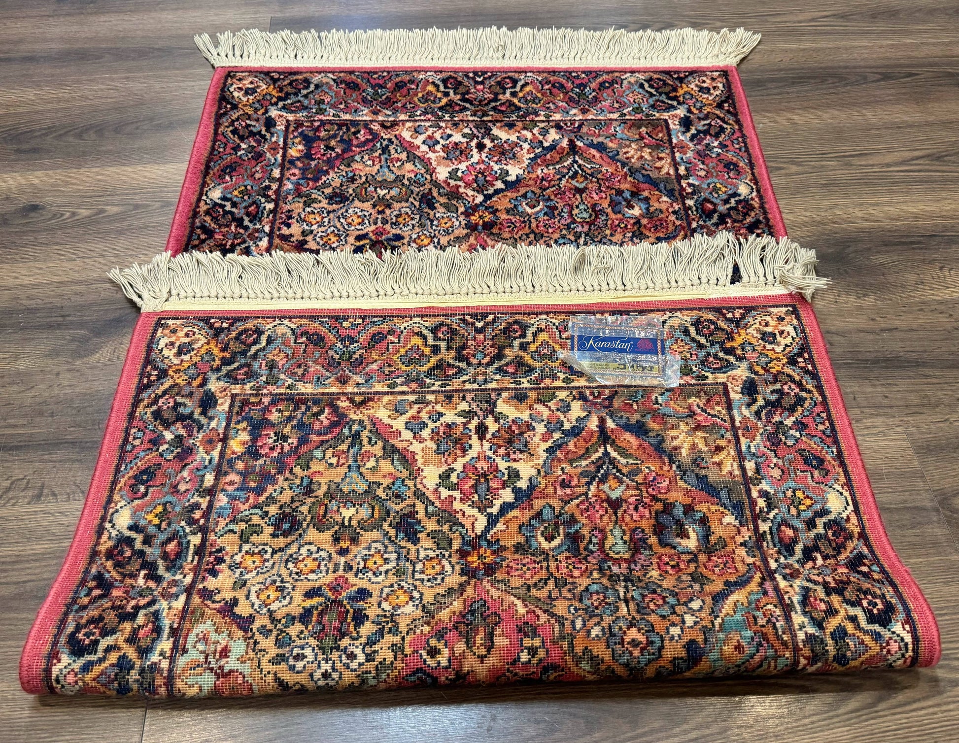 Karastan Rug 3x5 Multicolor Panel Kirman #717, Original 700 Series, Wool Pile, Discontinued - Nuvé