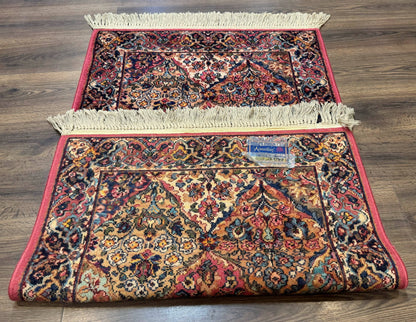 Karastan Rug 3x5 Multicolor Panel Kirman #717, Original 700 Series, Wool Pile, Discontinued - Nuvé