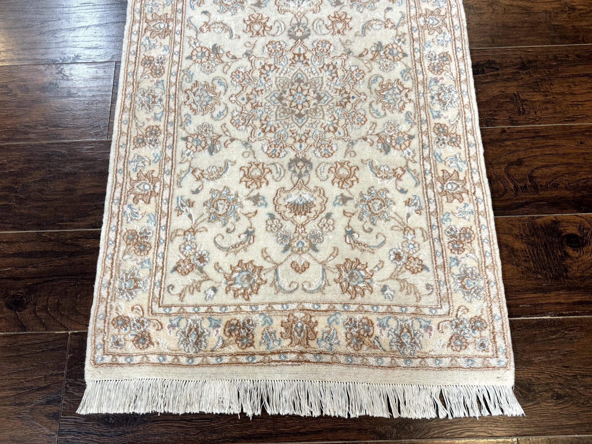 Small Persian Tabriz Rug 2.6 x 3.8, Vintage, Wool and Silk Highlights, Fine 225 KPSI - Nuvé