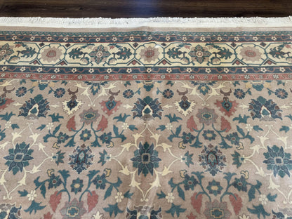 Palace Size Wool Rug 10x18, Sino Persian Kerman Rug, Oversized Hand Knotted Carpet, Light Taupe, Allover Pattern - Nuvé