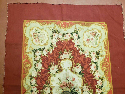3' X 5' Antique Handmade French Aubusson Weave Savonnerie Needlepoint Rug Nice - Nuvé