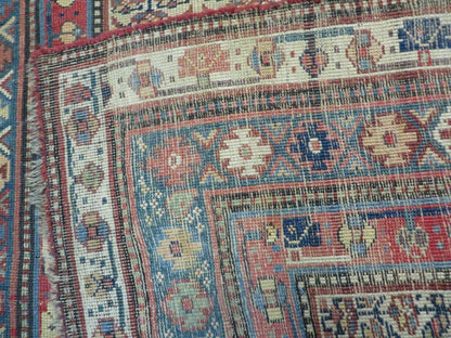 5' X 9' Antique Handmade Caucasian Kuba Wool Rug Veg Dye Runner Nice - Nuvé