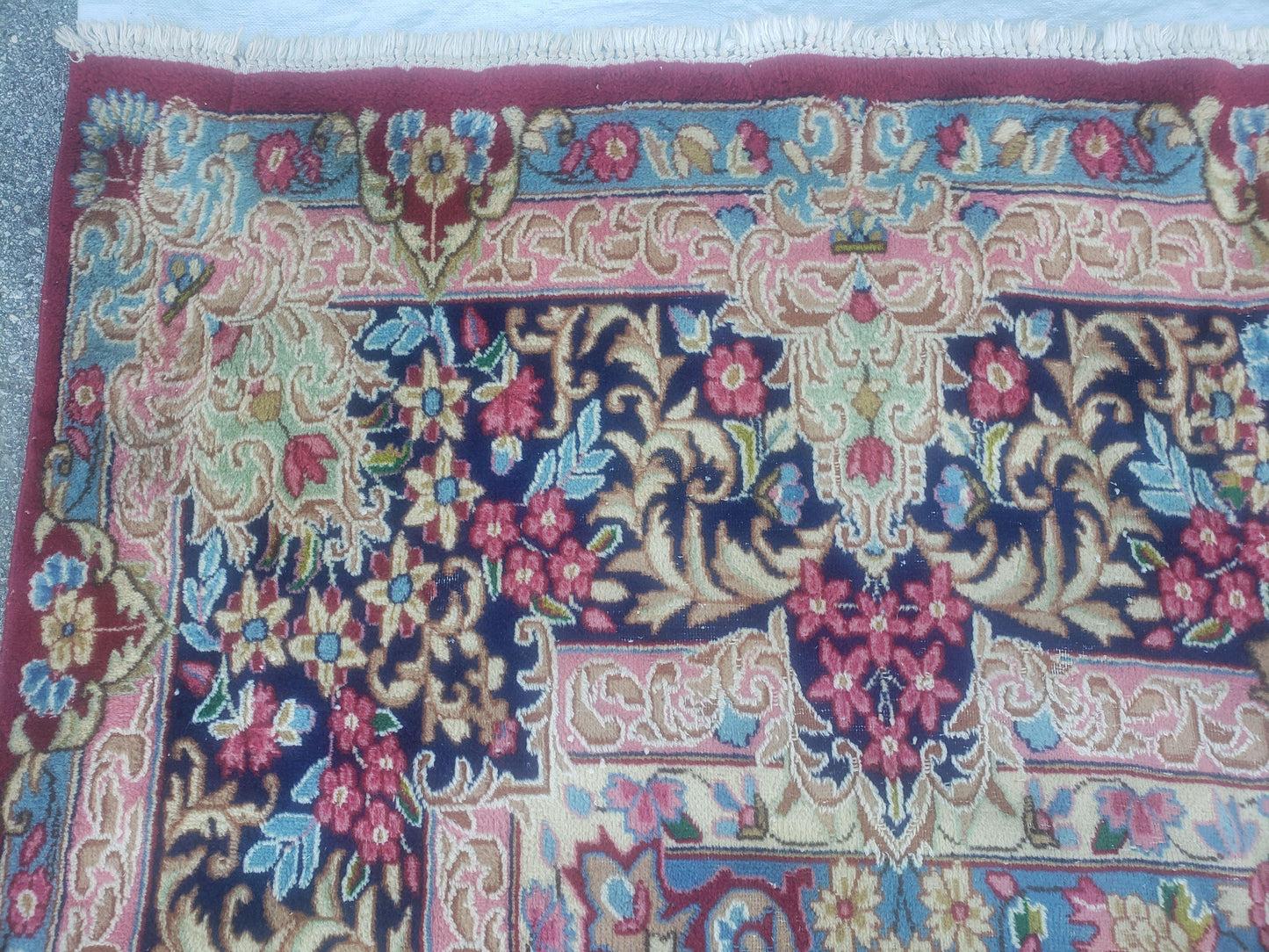 Antique Persian Kirman Rug 10x17 Oriental Carpet 10 x 17, Red, Multicolor, Namazian Signature Master Weaver, Shabby Chic, Semi Open Field - Nuvé