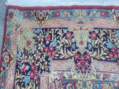 Antique Persian Kirman Rug 10x17 Oriental Carpet 10 x 17, Red, Multicolor, Namazian Signature Master Weaver, Shabby Chic, Semi Open Field - Nuvé