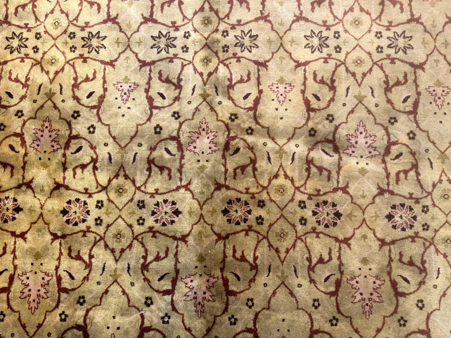 Pak Persian Rug 8x10, Allover Pattern, Gold-Tan, Fine 200 KPSI - Nuvé