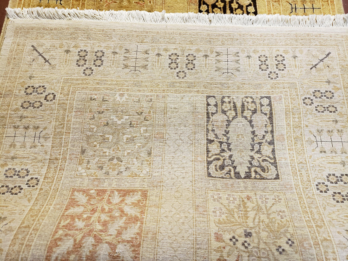 3' 2" x 12 ' 6" Pak Persian Safavieh Runner Haji Jalil Fine Runner Rug 3ft Runner 12ft Runner 13ft Runner Panel Design Runner Hand-Knotted - Nuvé