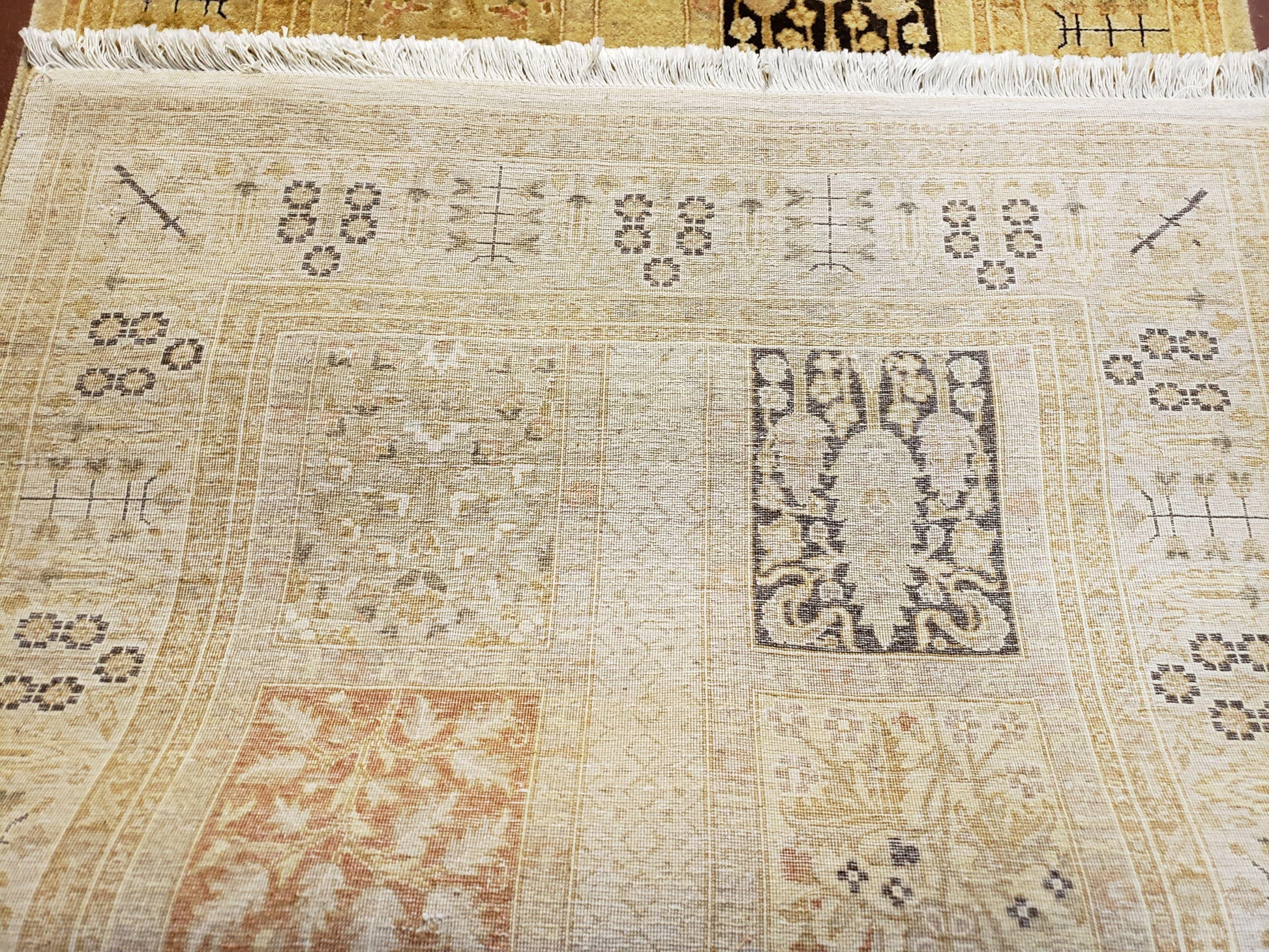 3' 2" x 12 ' 6" Pak Persian Safavieh Runner Haji Jalil Fine Runner Rug 3ft Runner 12ft Runner 13ft Runner Panel Design Runner Hand-Knotted - Nuvé