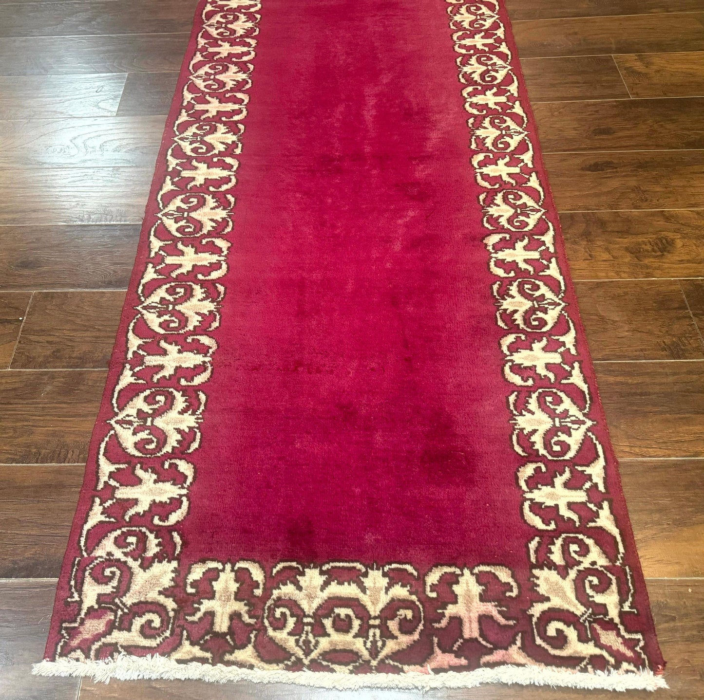 Red Persian Kerman Runner Rug 3x16 - Nuvé