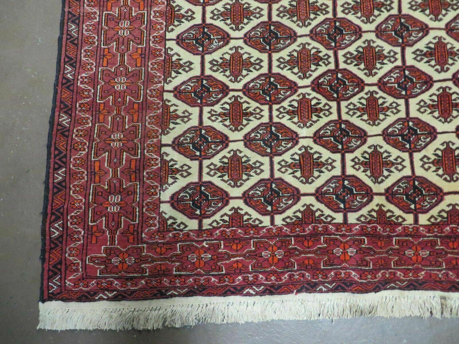 4' X 6' Handmade Finely Knotted Pakistan Turkoman Bokhara Wool Rug Nice - Nuvé