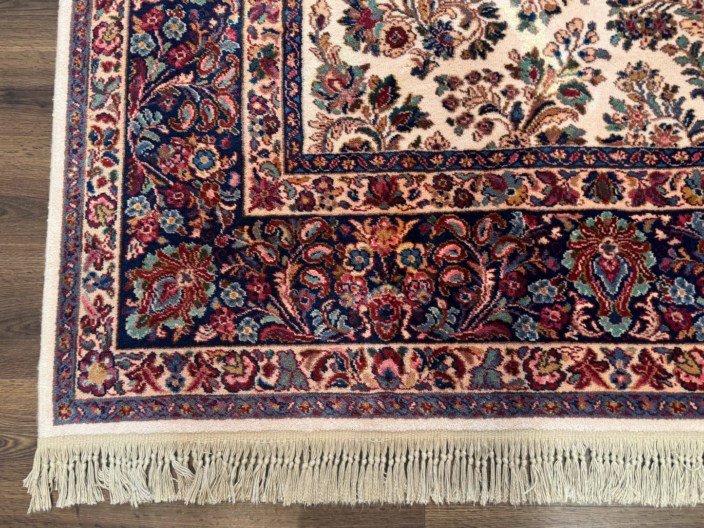 Karastan Rug 8.8 x 10.6 Ivory Sarouk #700/760, Wool Discontinued Original 700 Series - Nuvé