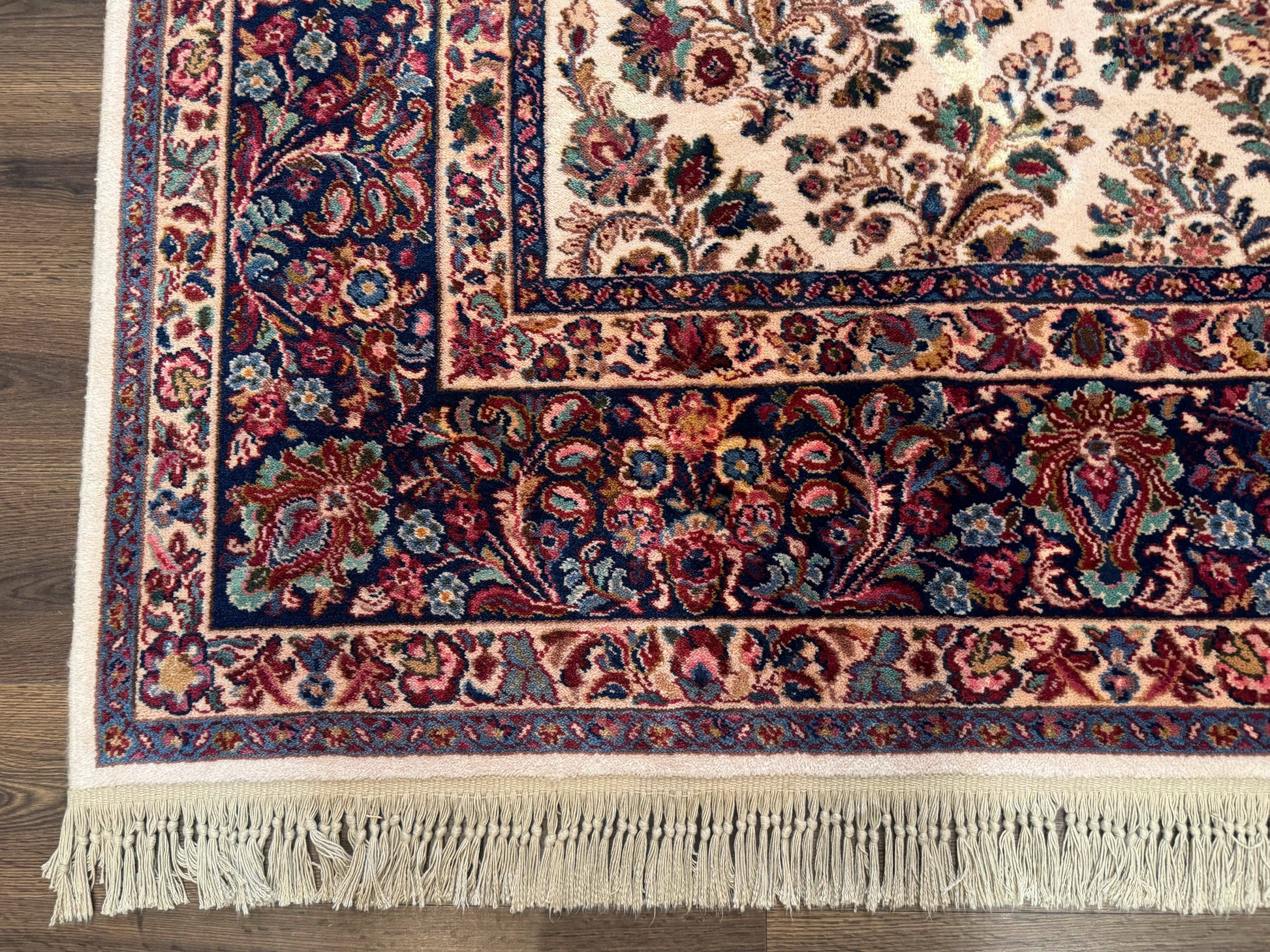 Karastan Rug 8.8 x 10.6 Ivory Sarouk #700/760, Wool Discontinued Original 700 Series - Nuvé