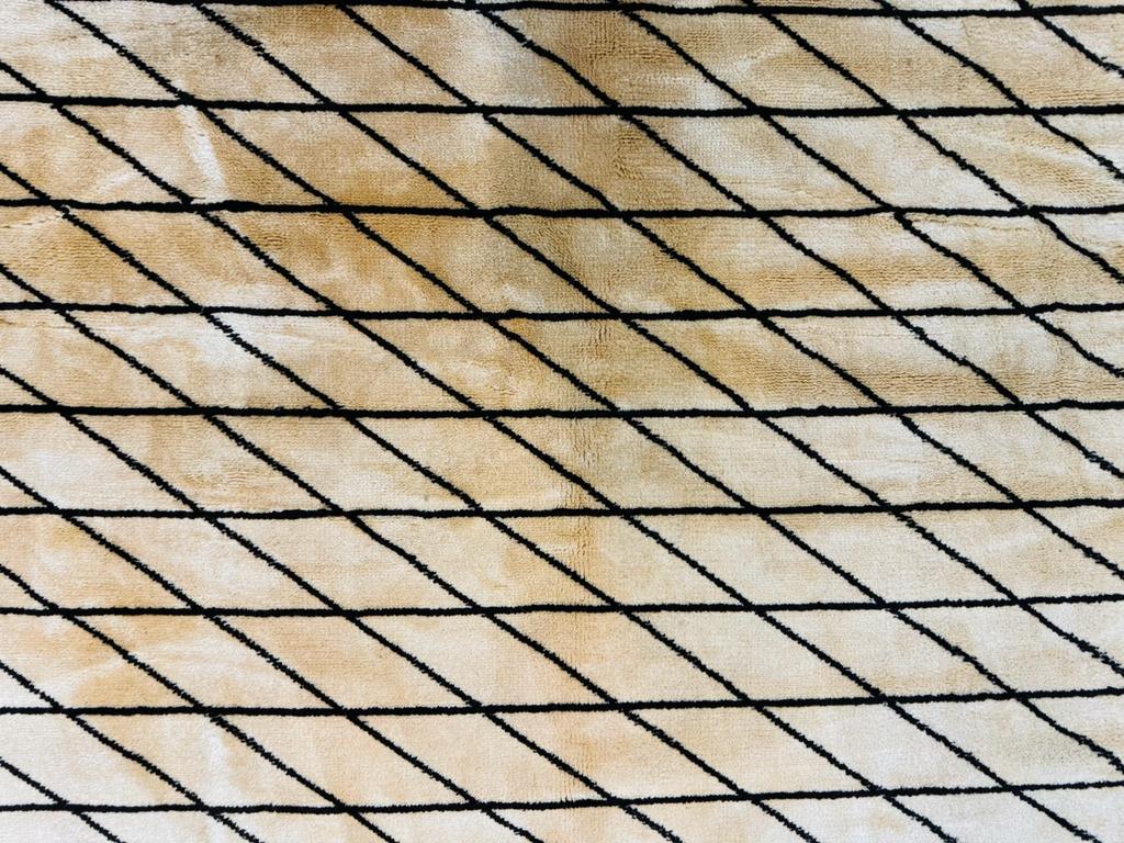 German Rug 7x10, Vintage Handmade Carpet, Contemporary - Nuvé
