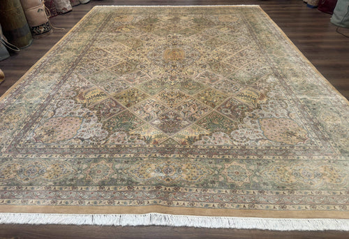 Pak Persian Rug 9x12, Diamond Panel Design, Fine 225 KPSI, Wool - Nuvé