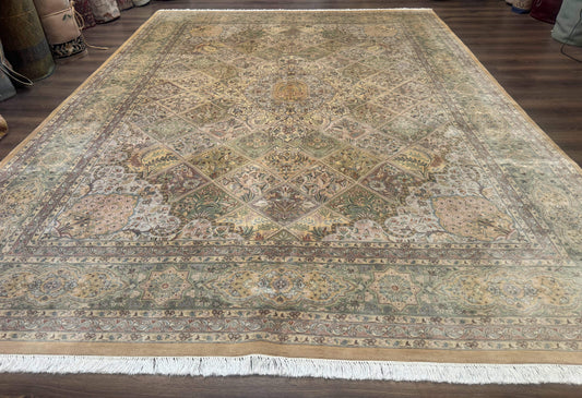 Pak Persian Rug 9x12, Diamond Panel Design, Fine 225 KPSI, Wool - Nuvé