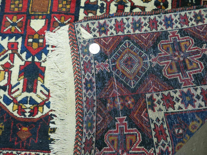 4' X 5.5' Vintage Handmade Turkish Tribal Wool Rug Medallion Nice - Nuvé