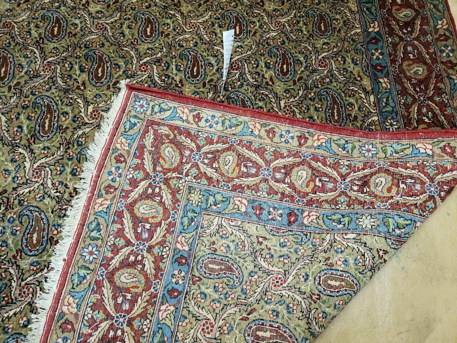 4' X 7' Handmade Turkish Wool Rug Paisley Hand Knotted Flowers One Of A Kind - Nuvé