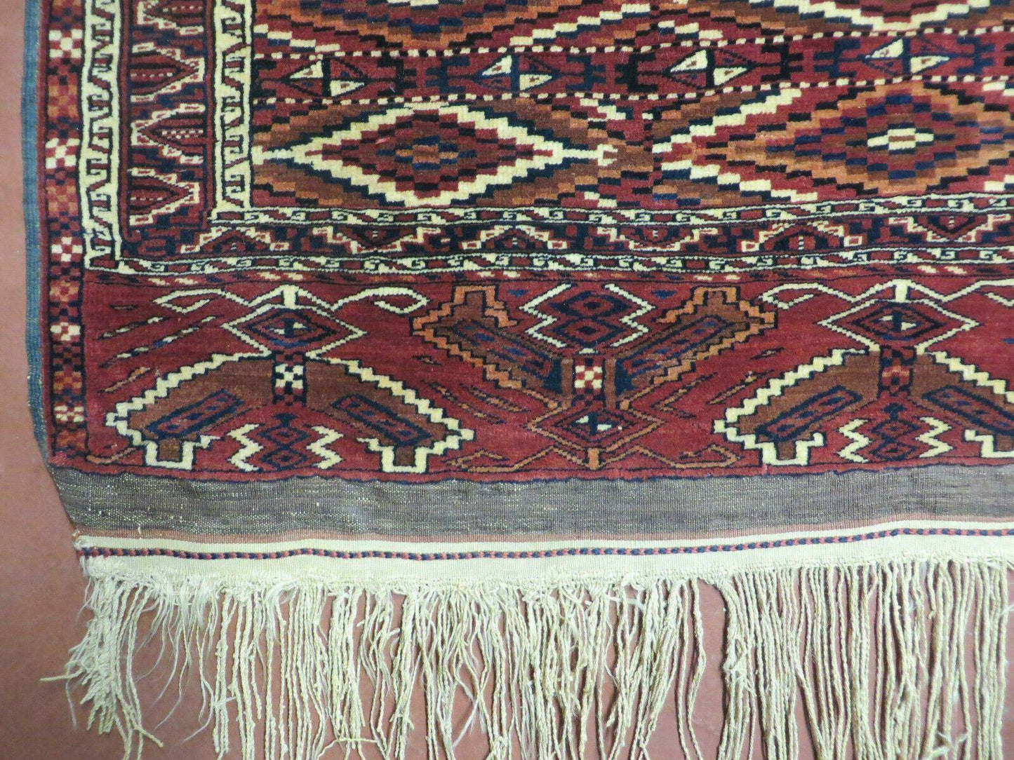 4' X 8' Antique Handmade Russian Bokhara Turkoman Yamud Wool Rug Carpet Nice - Nuvé