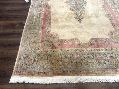 Persian Kerman Rug 6x9, Pastel Colors, Semi Open Field - Nuvé