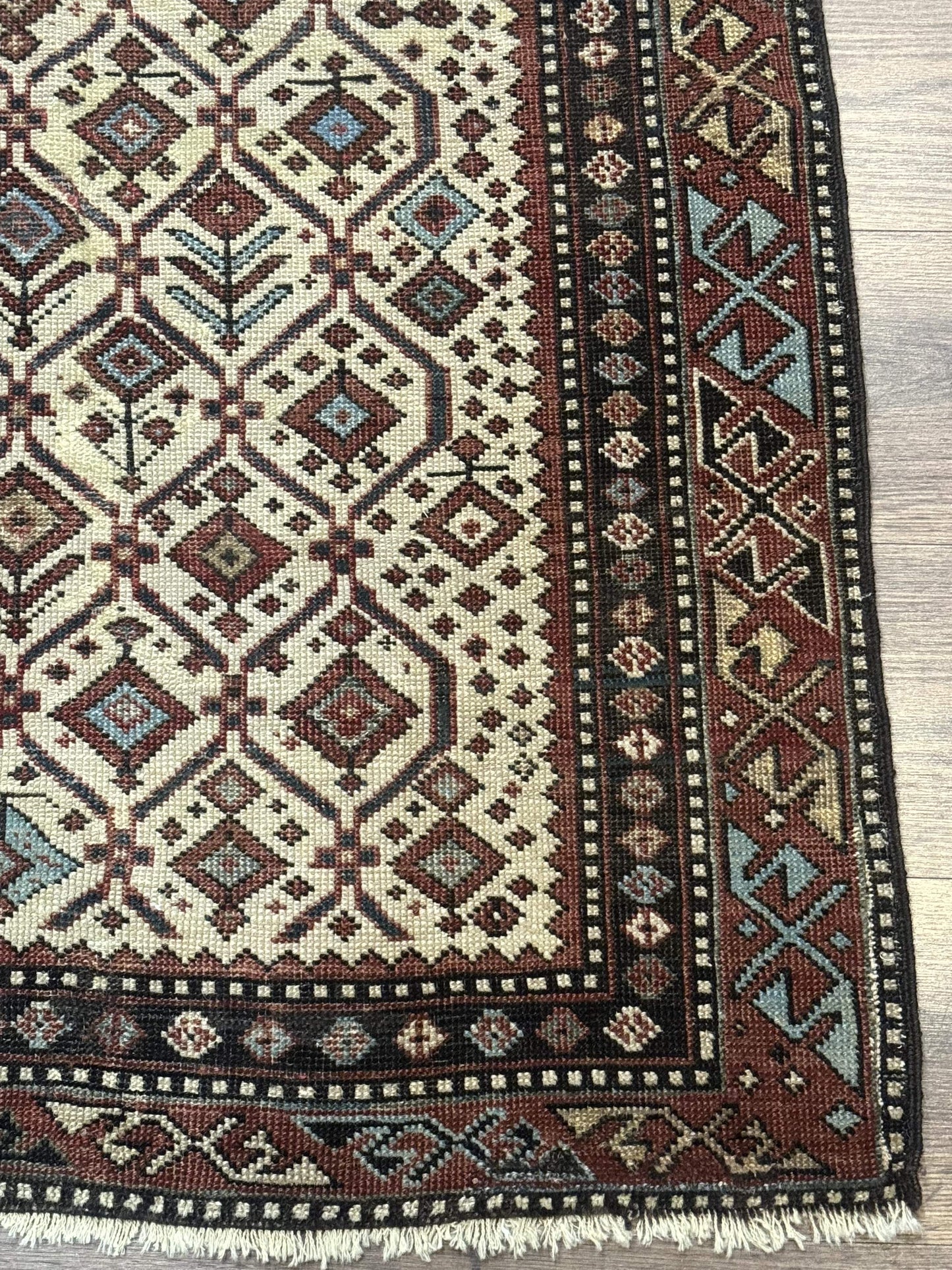 Antique Caucasian Shirvan Rug 3x5, Dagestan Prayer Rug, Collectible, Early 20th Century Rug - Nuvé