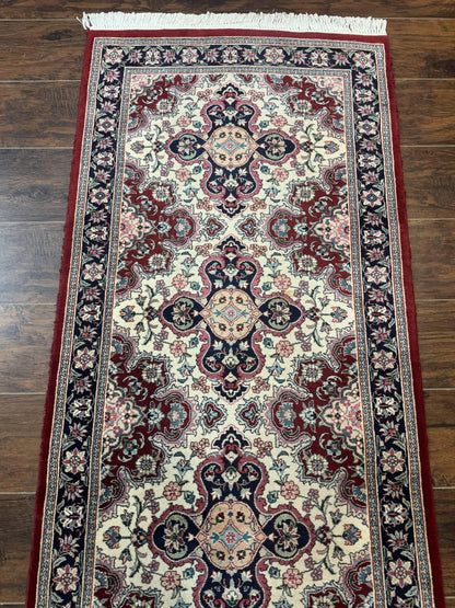 Sino Persian Runner Rug 2.7 x 8, Floral, Handmade, 250 KPSI - Nuvé