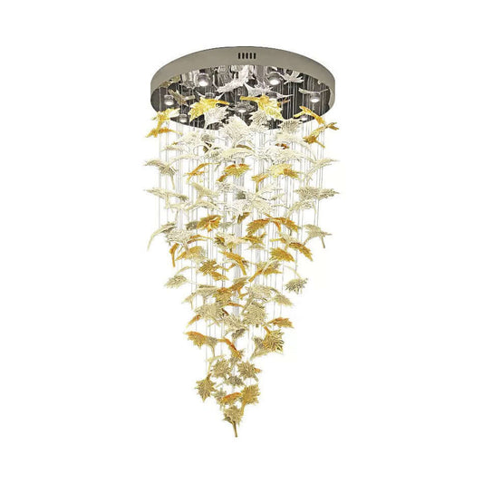 Maple Leaf Glass Chandelier - Nuvé