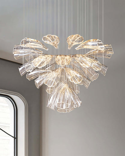 Glass Lotus Chandelier - Nuvé