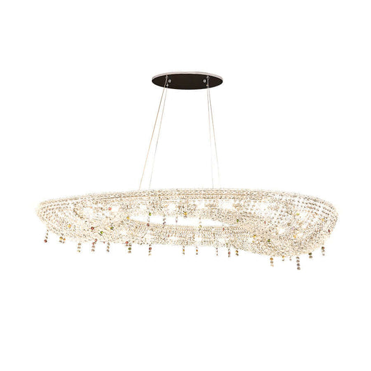 Oval Modern Crystal Chandelier - Nuvé