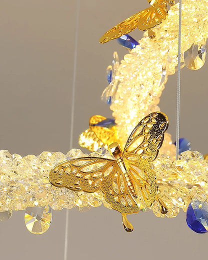 Azu Crystal Butterfly Chandelier - Nuvé