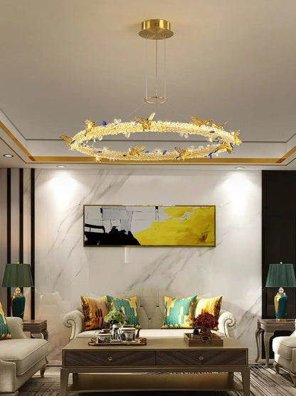 Azu Crystal Butterfly Chandelier - Nuvé