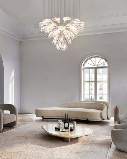 Glass Lotus Chandelier - Nuvé